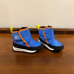 SOREL Kids Size 7 Harbor Blue/Jet Whitney II Plus Bootie WP